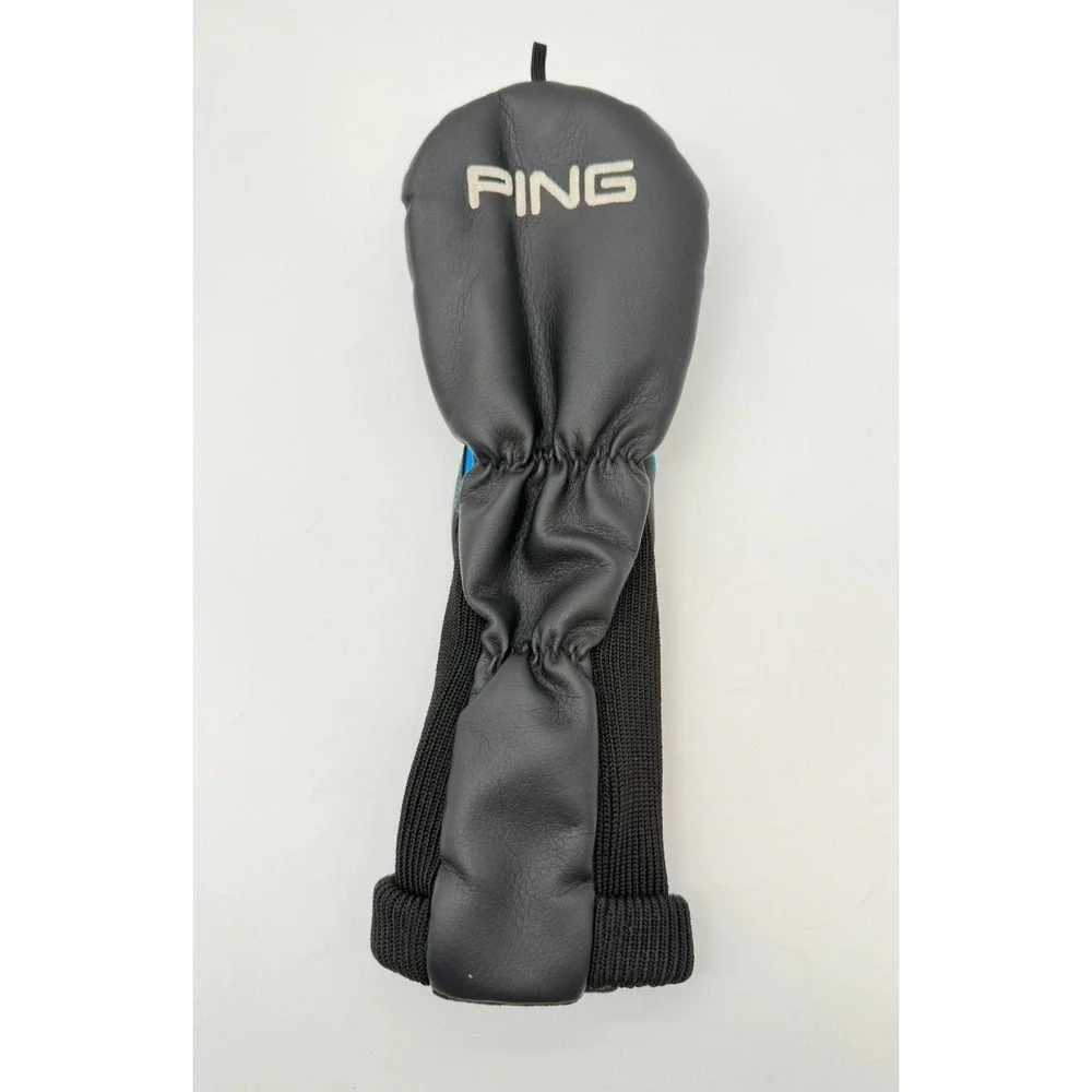 PING G Series Fairway Wood Headcover Black Blue Leather Golf Club Cover